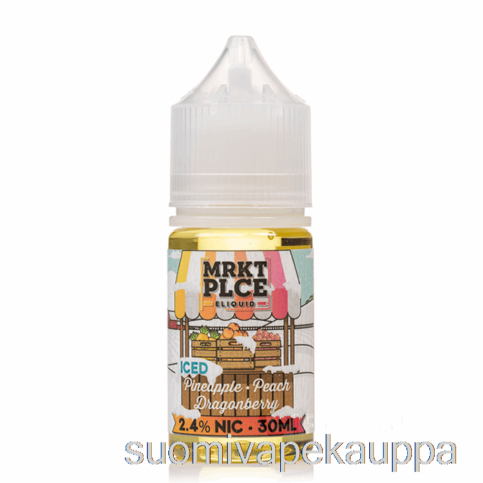 Vape Netistä Jää Ananas Persikka Lohikäärme - Mrkt Suolat - 30ml 48mg